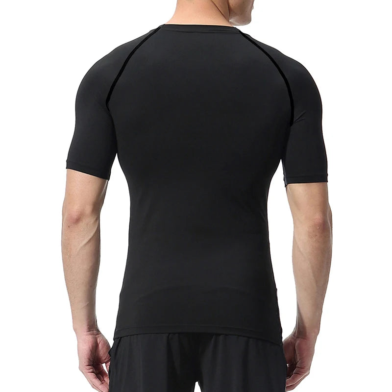 Bull Print Compression Gym Shirt – Quick Dry