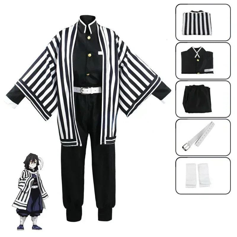Obanai Iguro Cosplay Costume – Demon Slayer Kimono Uniform