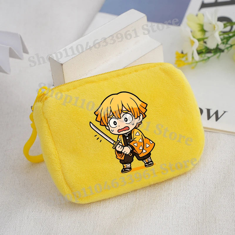Demon Slayer Coin Purse – Anime Plush Mini Wallet