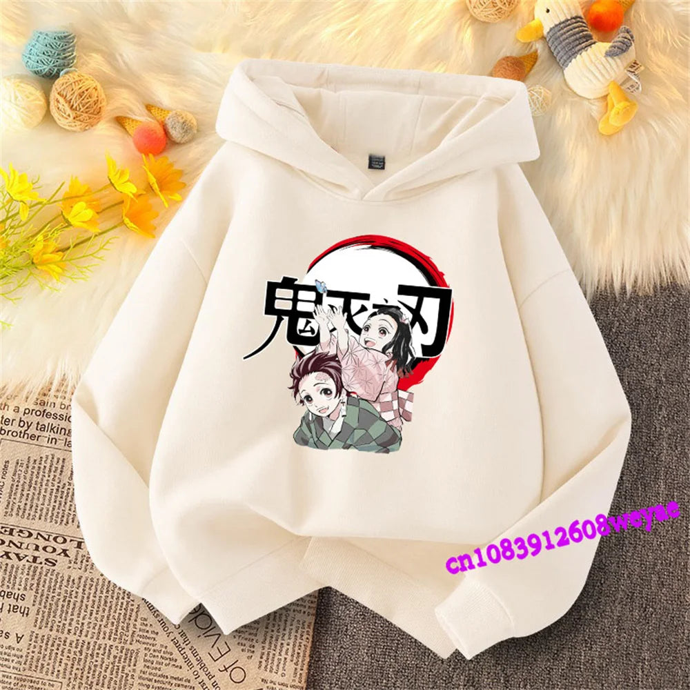 Demon Slayer Kids Hoodie – Anime Print Sweatshirt