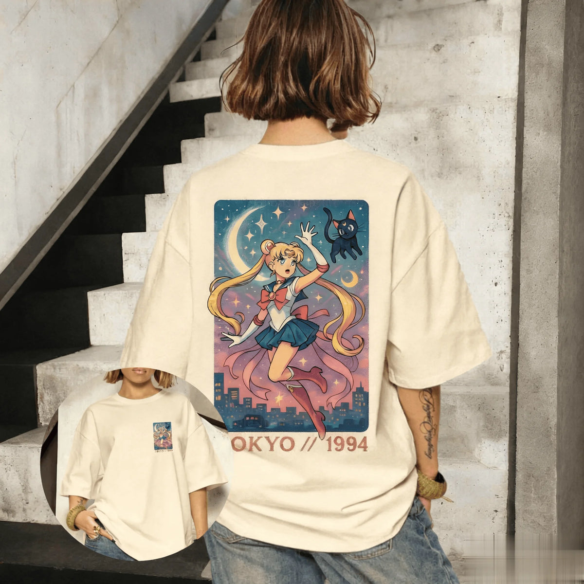 Sailor Moon Graphic T-Shirt – Vintage Oversized Anime Tee