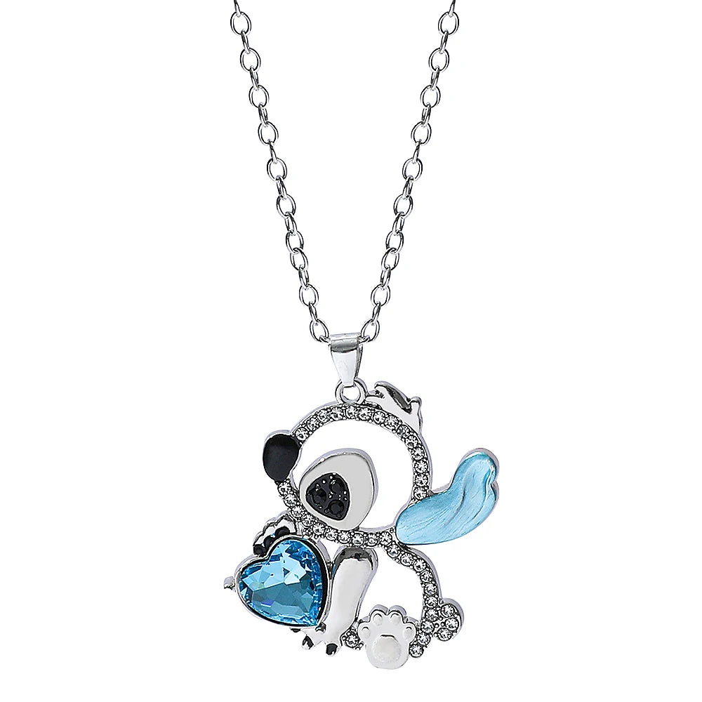 Stitch Heart Rhinestone Necklace – Lilo & Stitch
