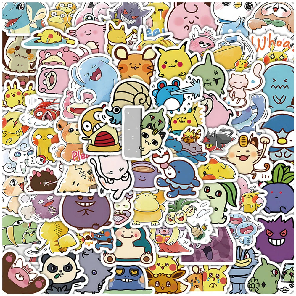 Pikachu Pokémon Decal Pack – Waterproof Stickers