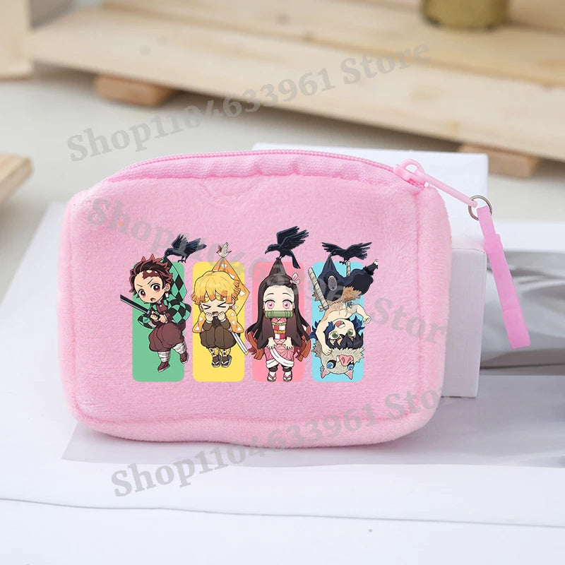 Demon Slayer Coin Purse – Anime Plush Mini Wallet