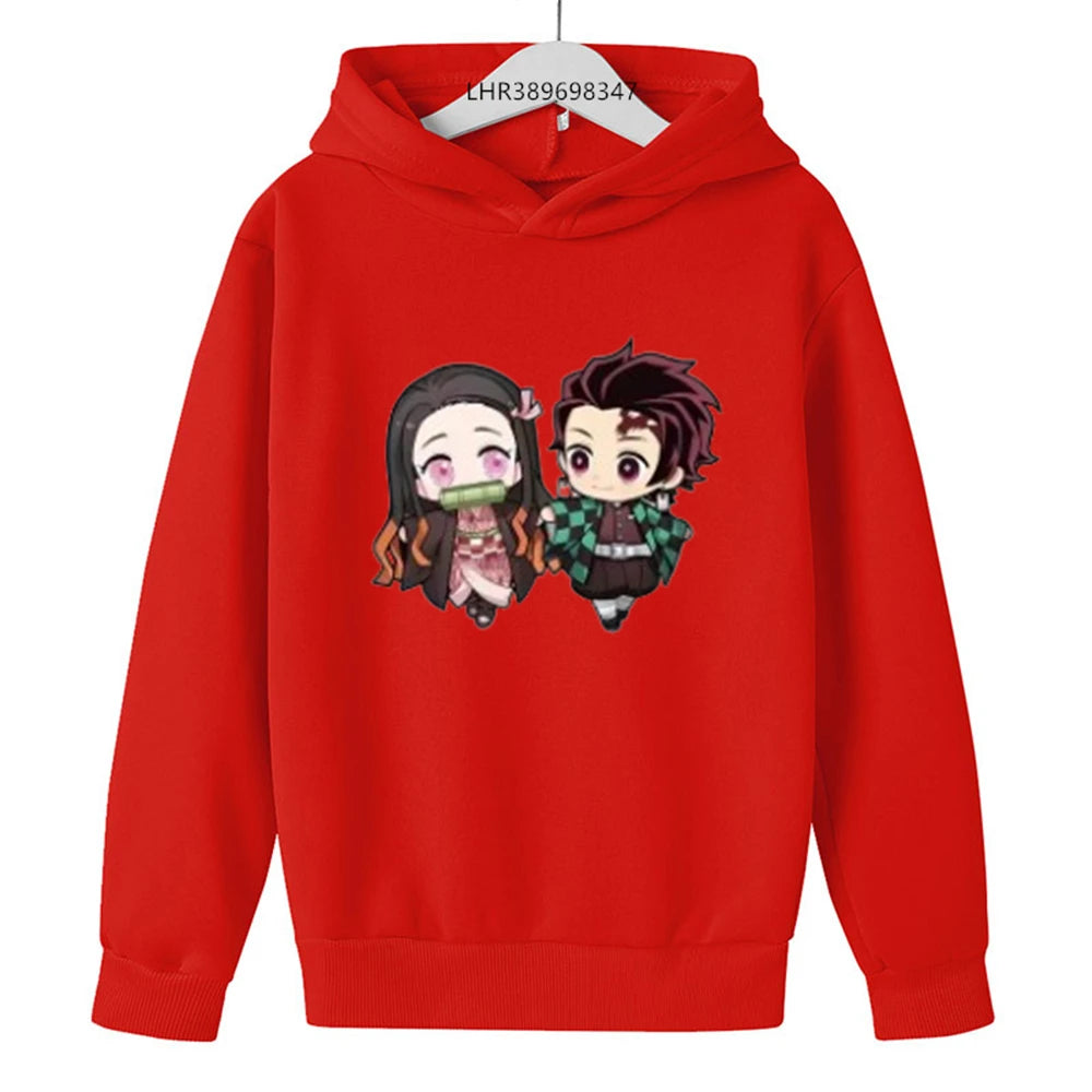 Demon Slayer Kids Hoodie – Anime Print Coat