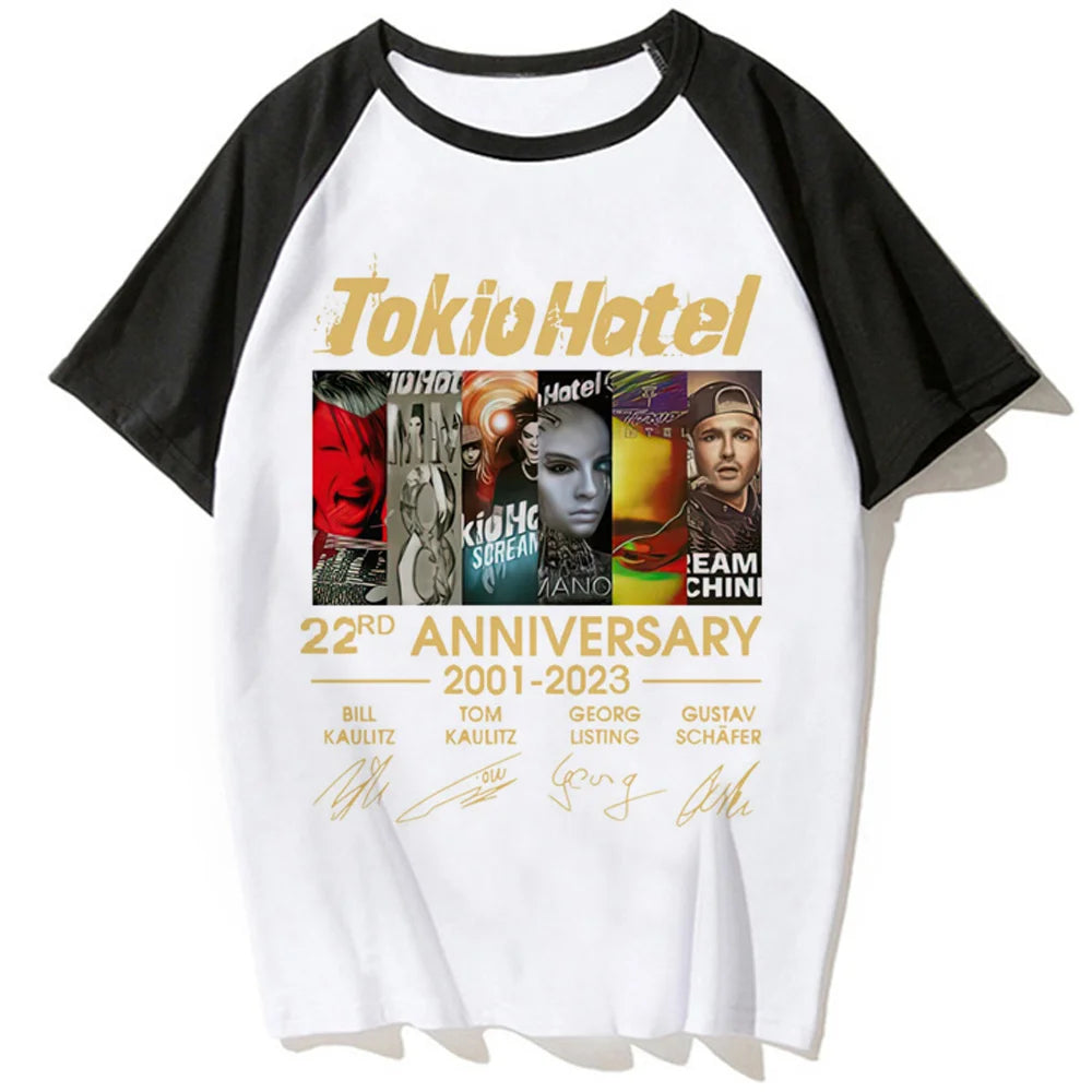Tokio Hotel Y2K Graphic Tee – Women's 2000s Top