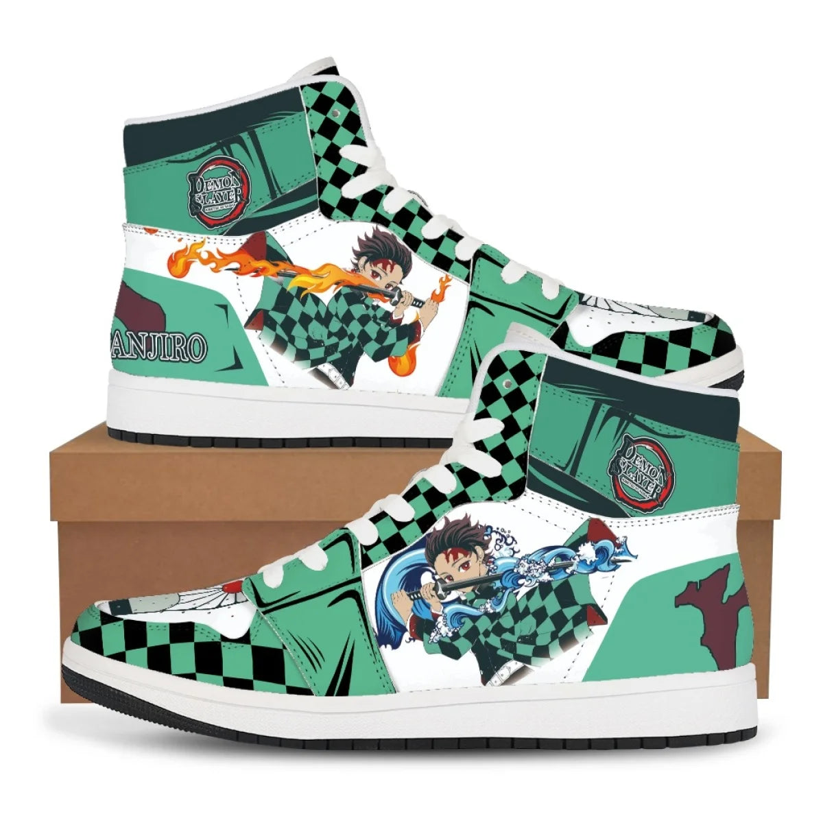 Demon Slayer Basketball Sneakers – Tanjiro & Nezuko Shoes