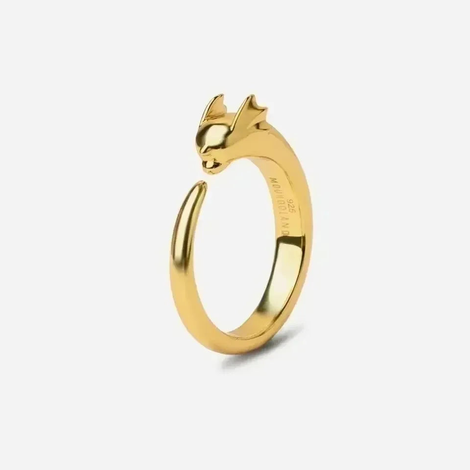 Dratini Adjustable Couple Ring – Pokémon S925 Silver