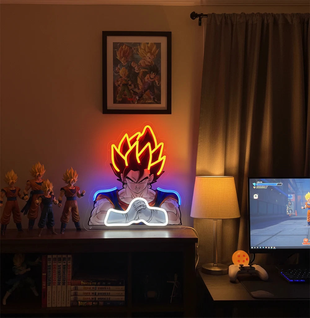 Pokémon & Dragon Ball Neon LED Light – Anime Wall Art