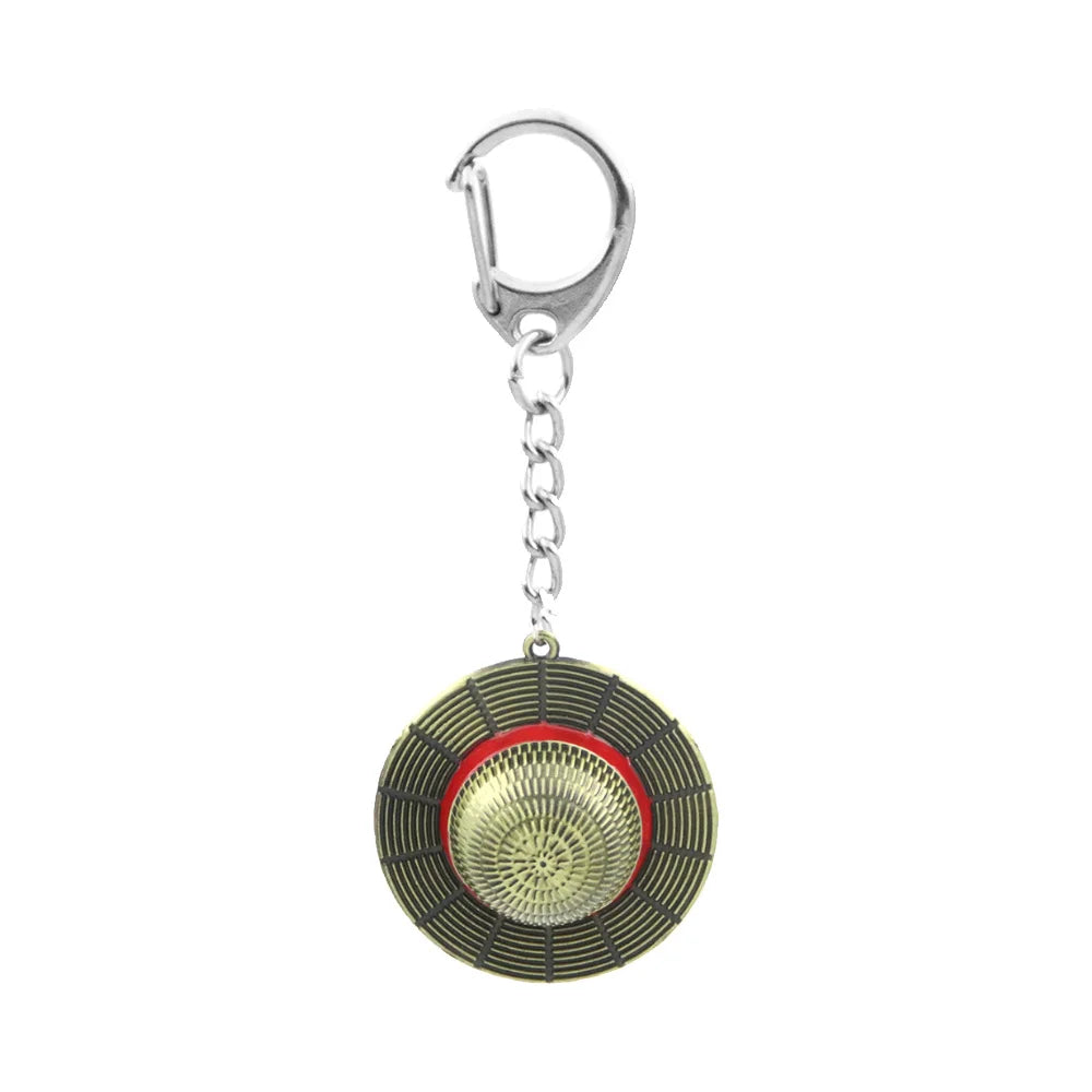 Straw Hat Keychain – One Piece Luffy Metal Pendant