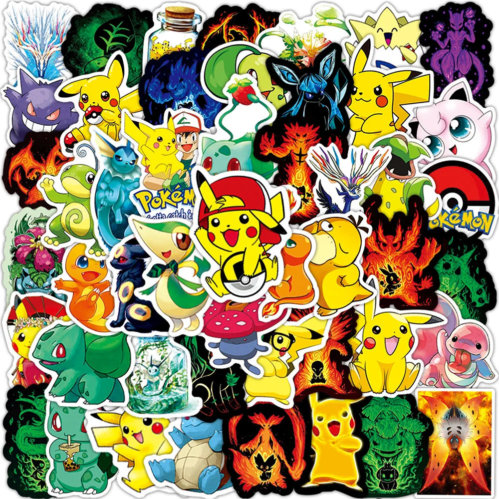 Pikachu Pokémon Decal Pack – Waterproof Stickers