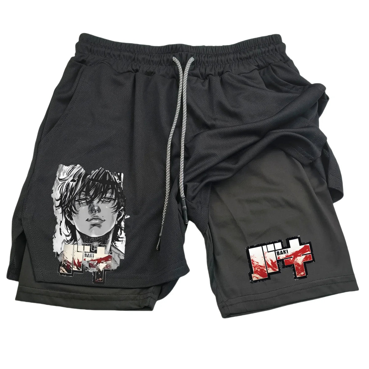 Baki Hanma Gym Shorts – Anime Fitness Shorts