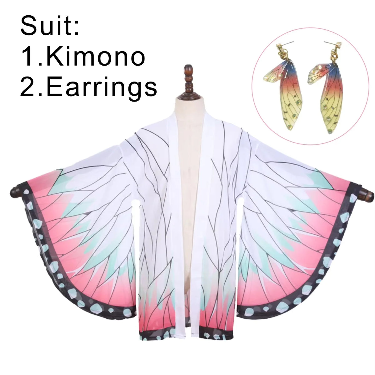 Shinobu Kocho Kimono Cardigan – Demon Slayer Summer Robe