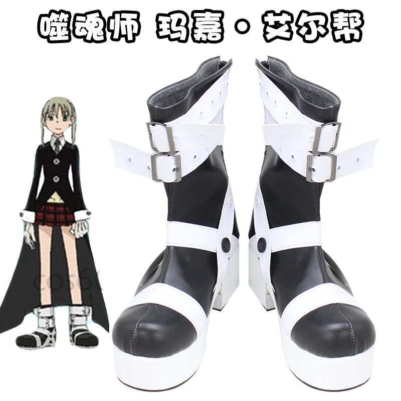 Maka Albarn Cosplay Boots - Soul Eater Anime Shoes