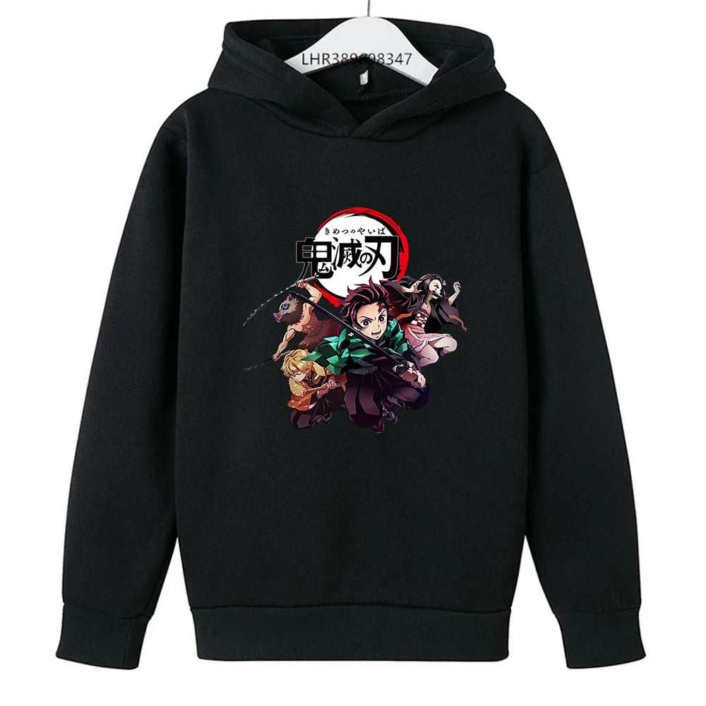 Demon Slayer Kids Hoodie – Anime Print Coat