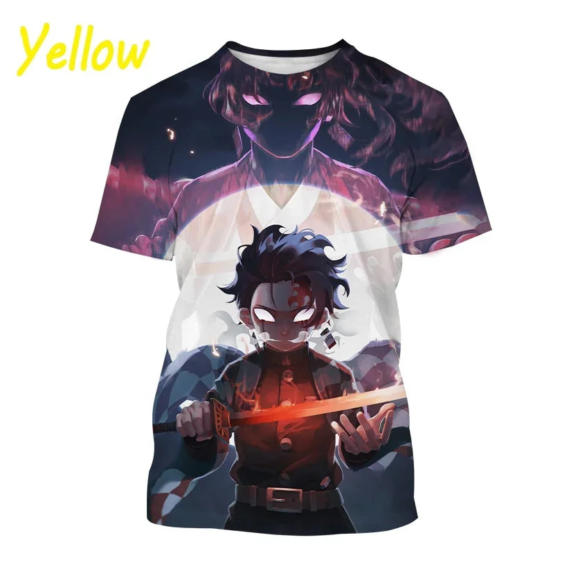 Tanjiro Kamado 3D T-Shirt – Demon Slayer Anime Tee