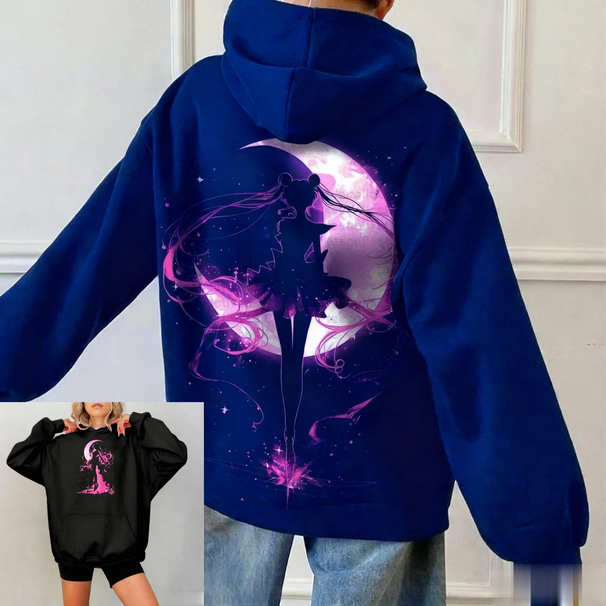 Sailor Moon Oversized Hoodie – Kawaii Anime Pullover