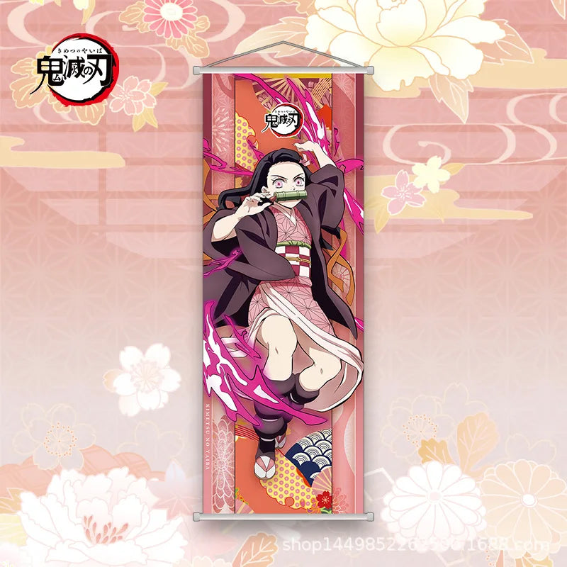 Nezuko Scroll Poster – Demon Slayer Anime Wall Art
