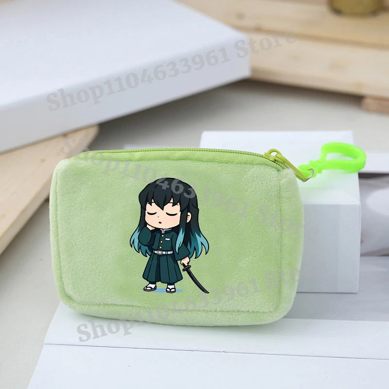 Demon Slayer Coin Purse – Anime Plush Mini Wallet