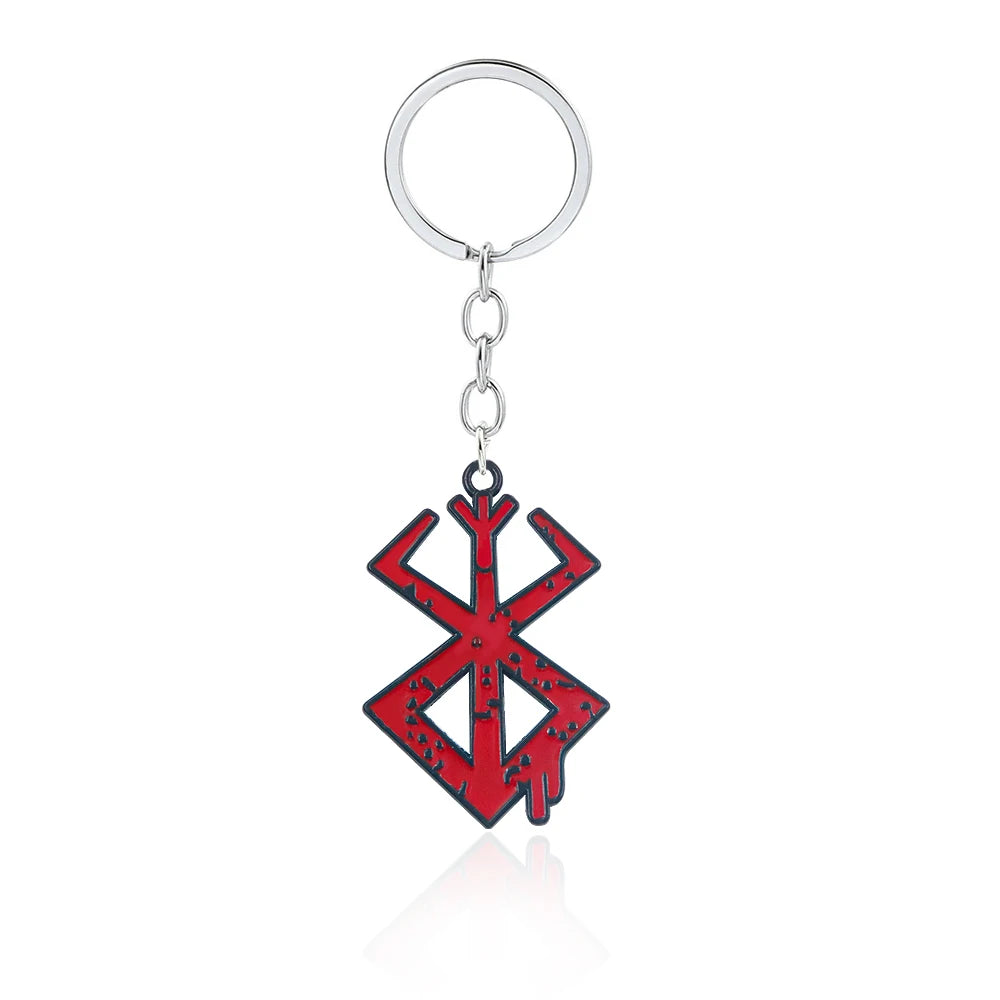 Guts Brand Keychain – Berserk Anime Pendant