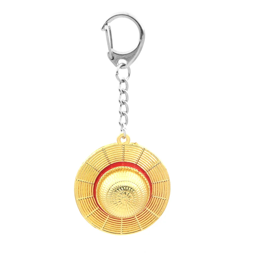 Straw Hat Keychain – One Piece Luffy Metal Pendant