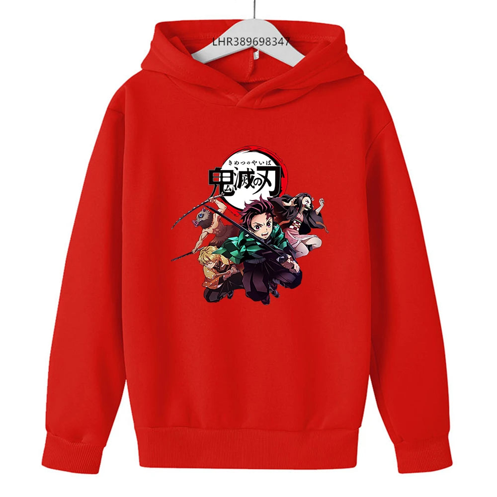 Demon Slayer Kids Hoodie – Anime Print Coat