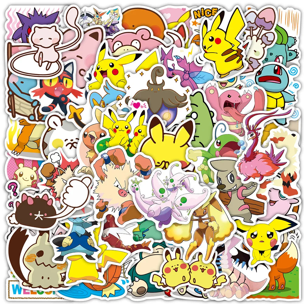 Pikachu Pokémon Decal Pack – Waterproof Stickers
