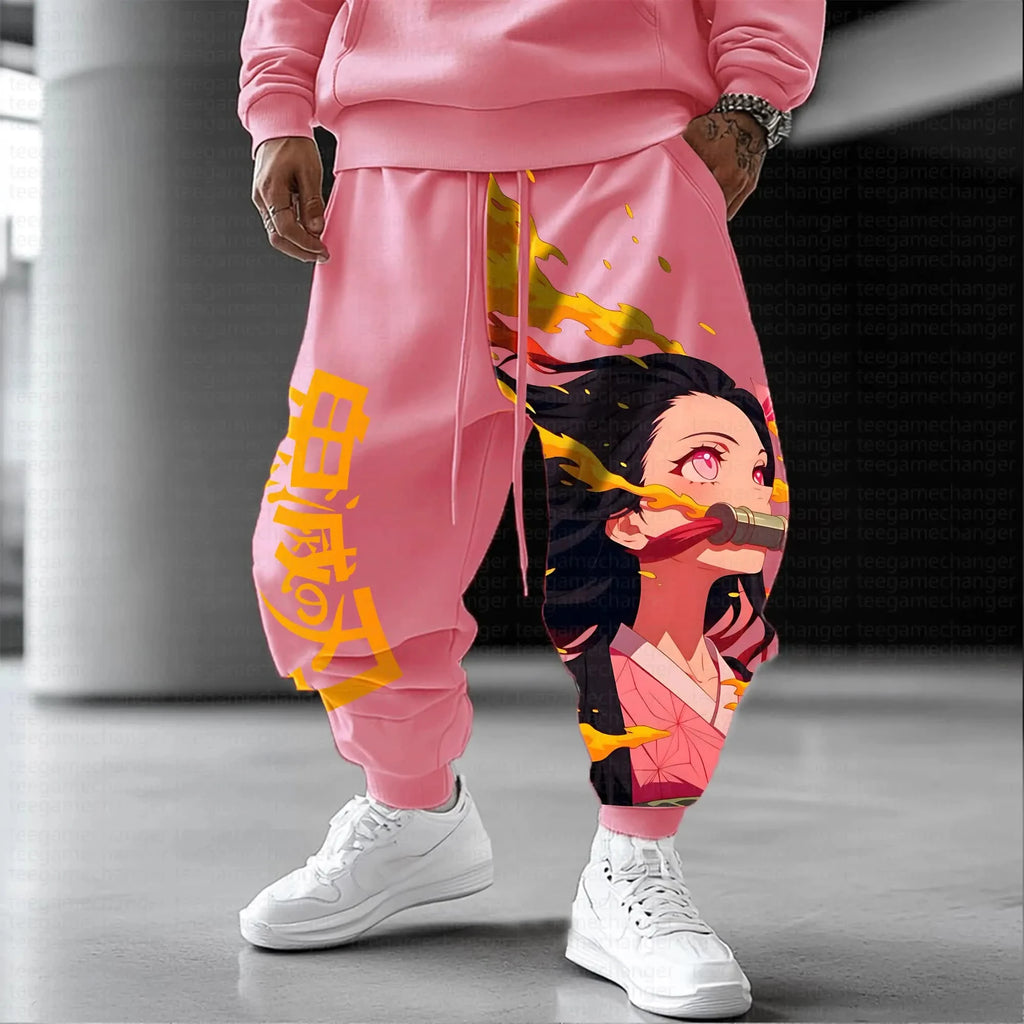 Demon Slayer Graphic Pullover Hoodie – Cotton