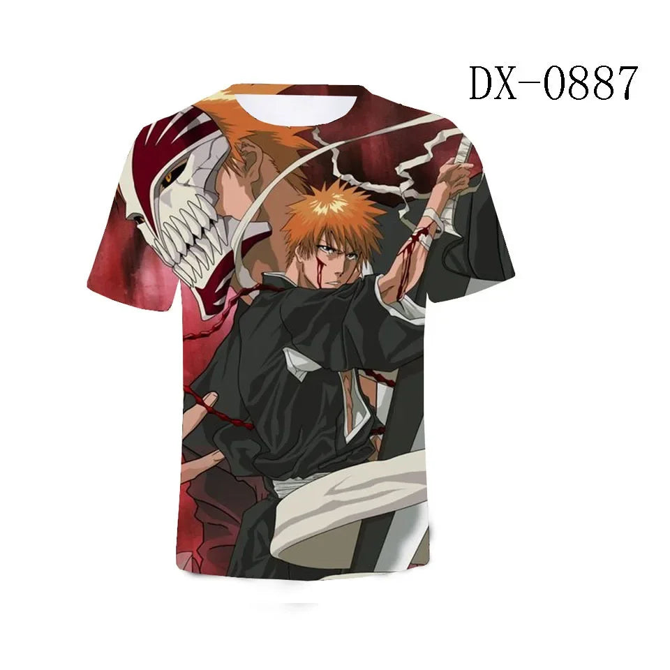 Bleach 3D Print T-Shirt – Anime Streetwear Tee