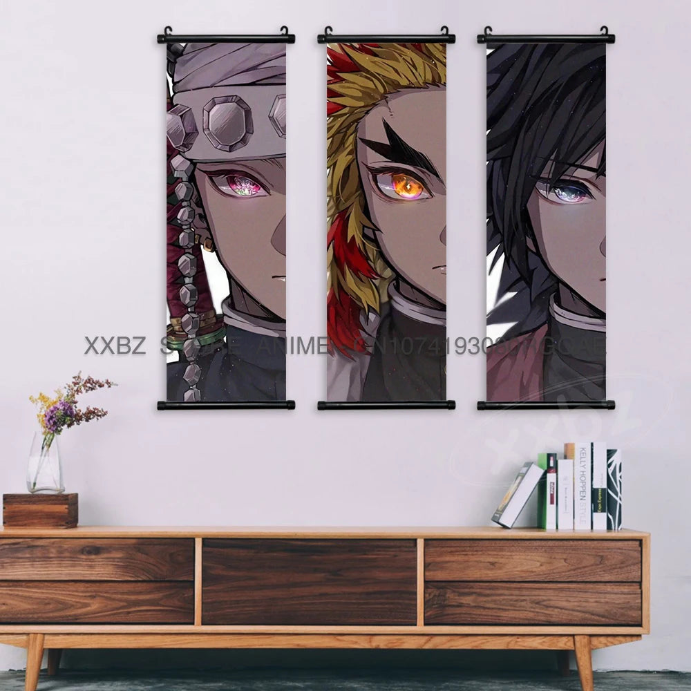 Shinobu Kocho Scroll Poster – Demon Slayer Canvas Wall Art