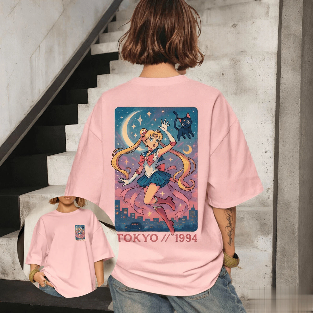 Sailor Moon Graphic T-Shirt – Vintage Oversized Anime Tee
