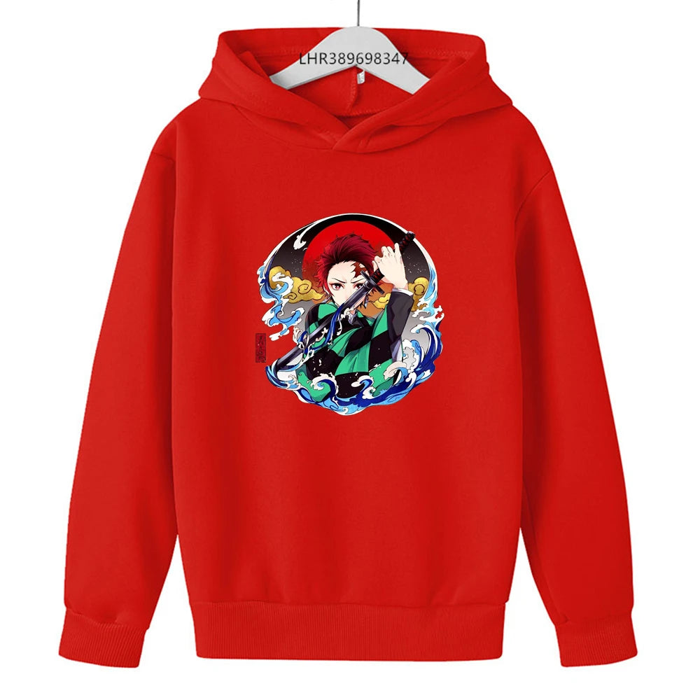 Demon Slayer Kids Hoodie – Anime Print Coat