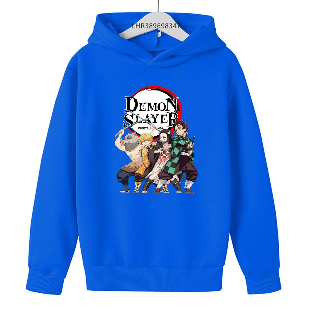 Demon Slayer Kids Hoodie – Anime Print Coat