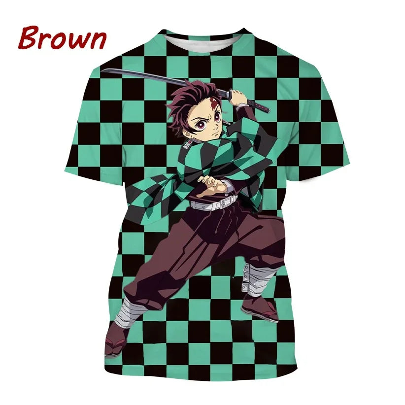 Tanjiro Kamado 3D T-Shirt – Demon Slayer Anime Tee
