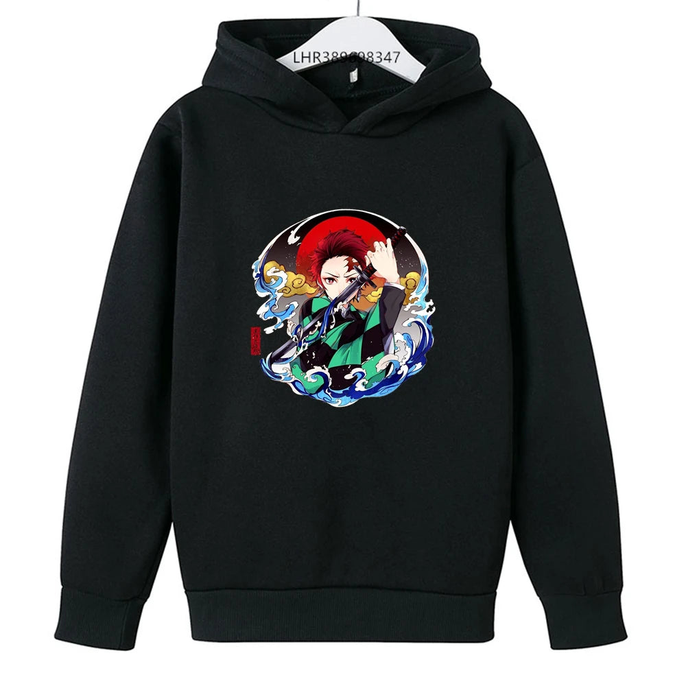 Demon Slayer Kids Hoodie – Anime Print Coat