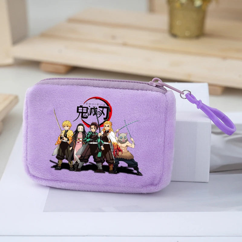 Demon Slayer Coin Purse – Anime Plush Mini Wallet
