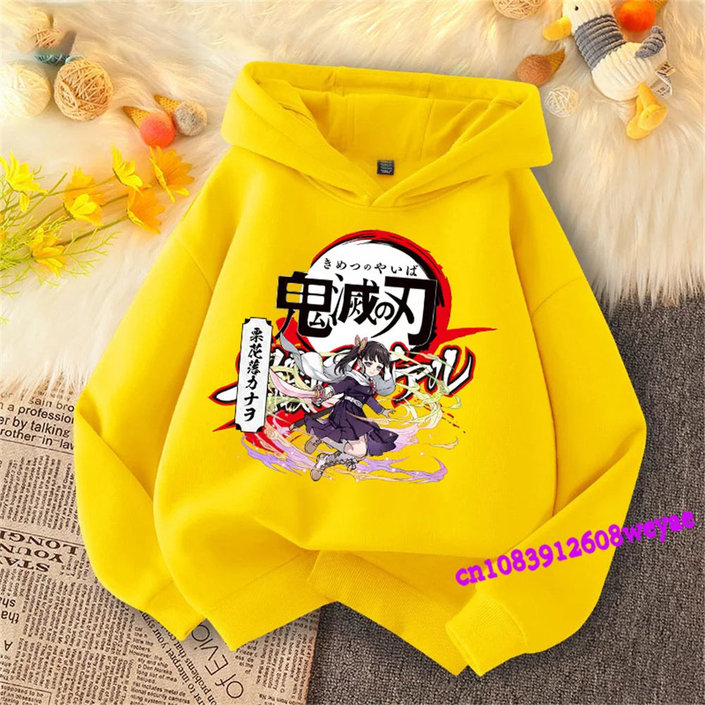 Demon Slayer Kids Hoodie – Anime Print Sweatshirt