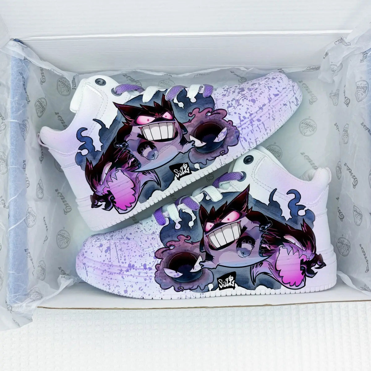 Gengar Low-Top Canvas Shoes – Pokémon Anime Sneakers