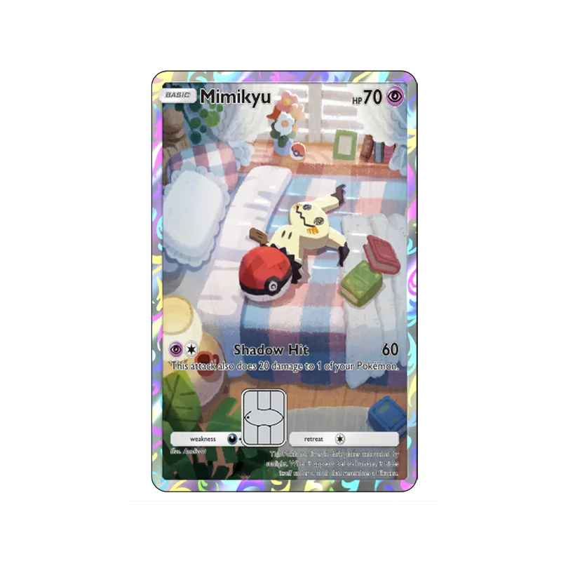 Mewtwo Pokémon Card Skin Sticker – Credit Card Decal
