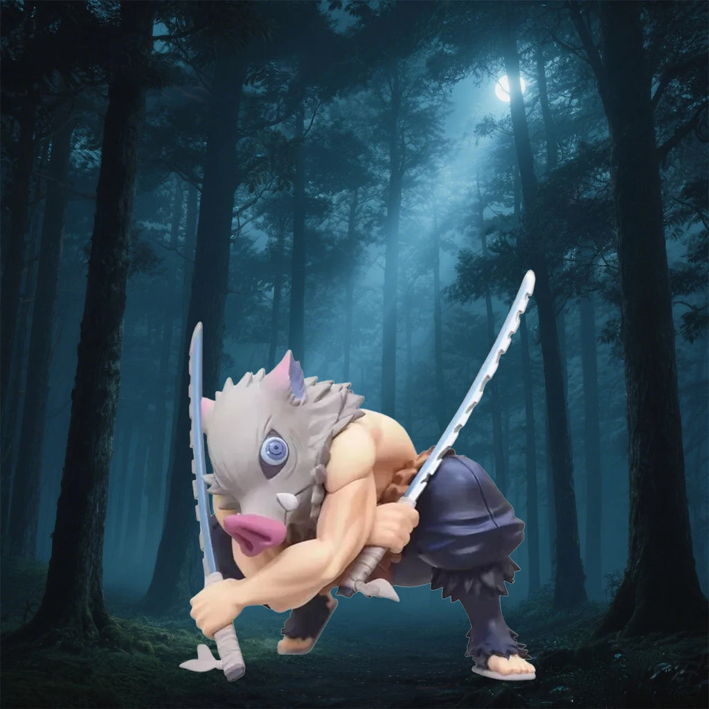 Inosuke Twin Swords Model – Demon Slayer Anime Figure