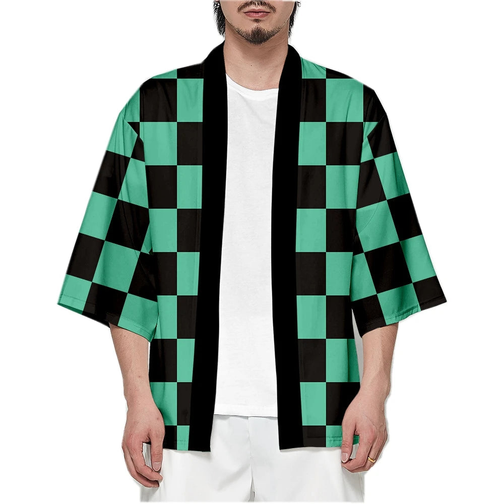 Tanjiro & Nezuko Haori Kimono Cardigan – Demon Slayer