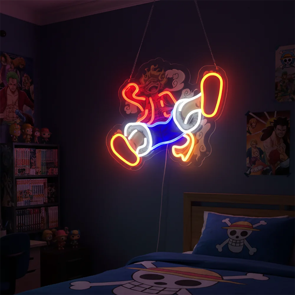 Pokémon & Dragon Ball Neon LED Light – Anime Wall Art