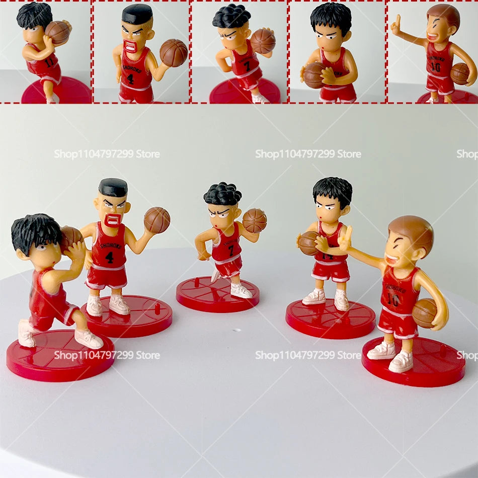 Slam Dunk Basketball Team Figures – 5pcs Set