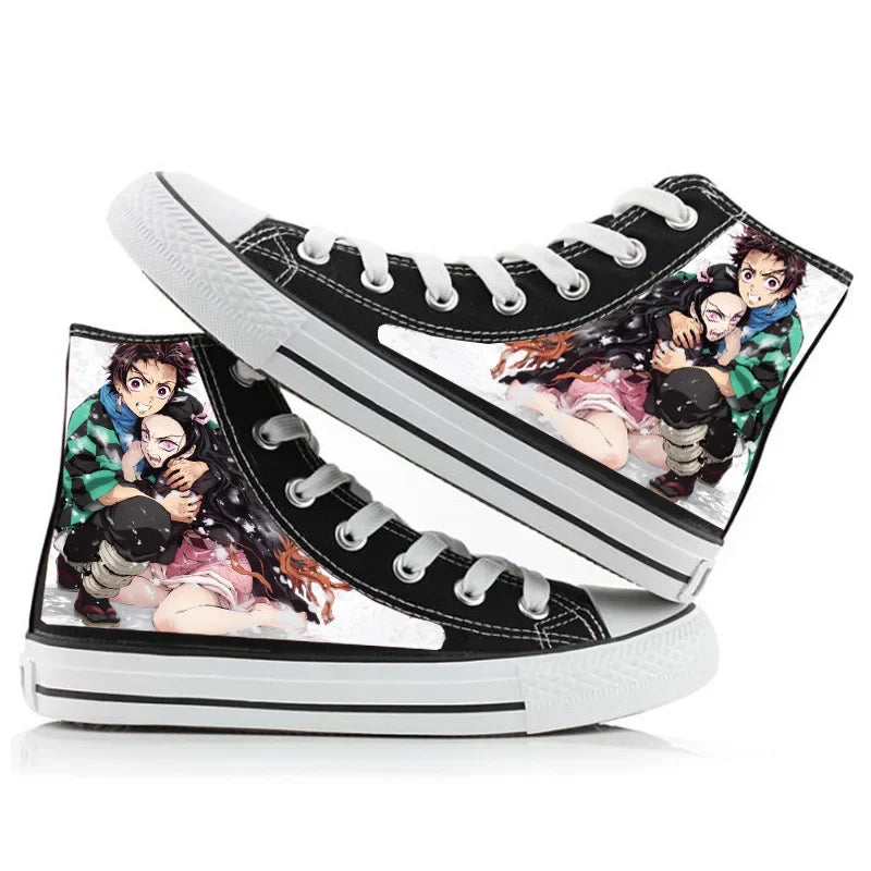 Demon Slayer High-Top Sneakers – Anime Cosplay Shoes