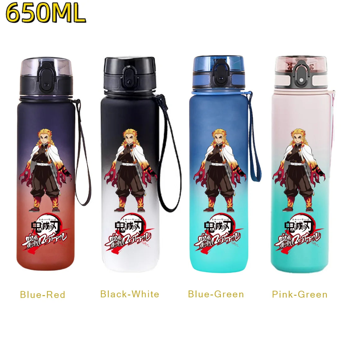 Demon Slayer Water Bottle 650ml – Tanjiro & Nezuko