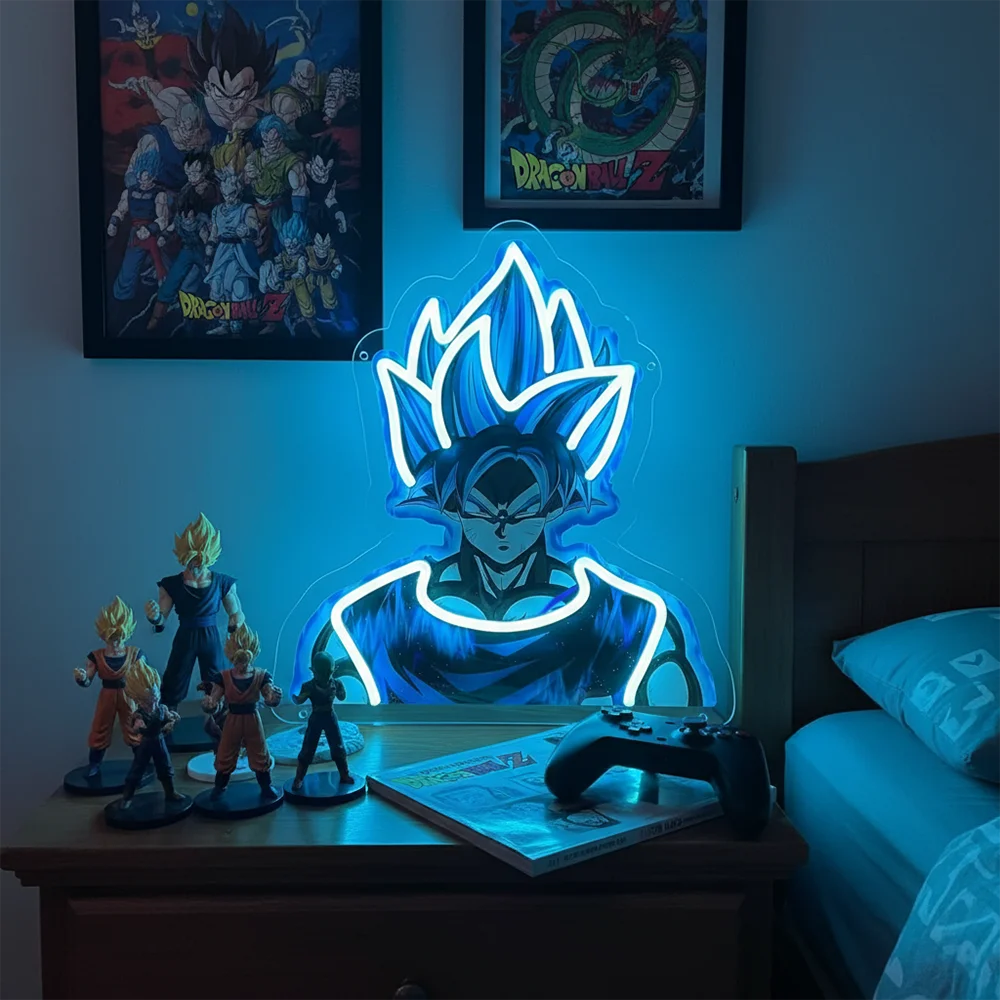 Pokémon & Dragon Ball Neon LED Light – Anime Wall Art