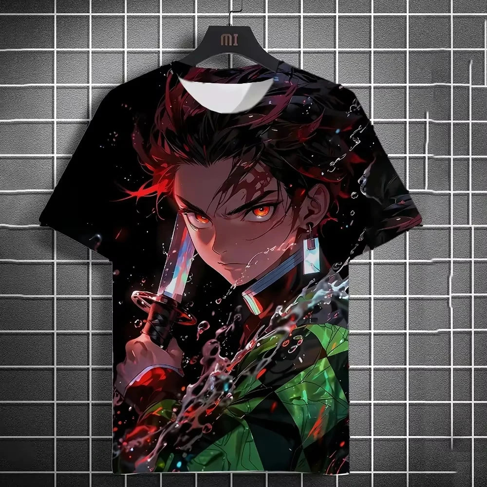 Anime 3D Print Oversized T-Shirt – Unisex Streetwear