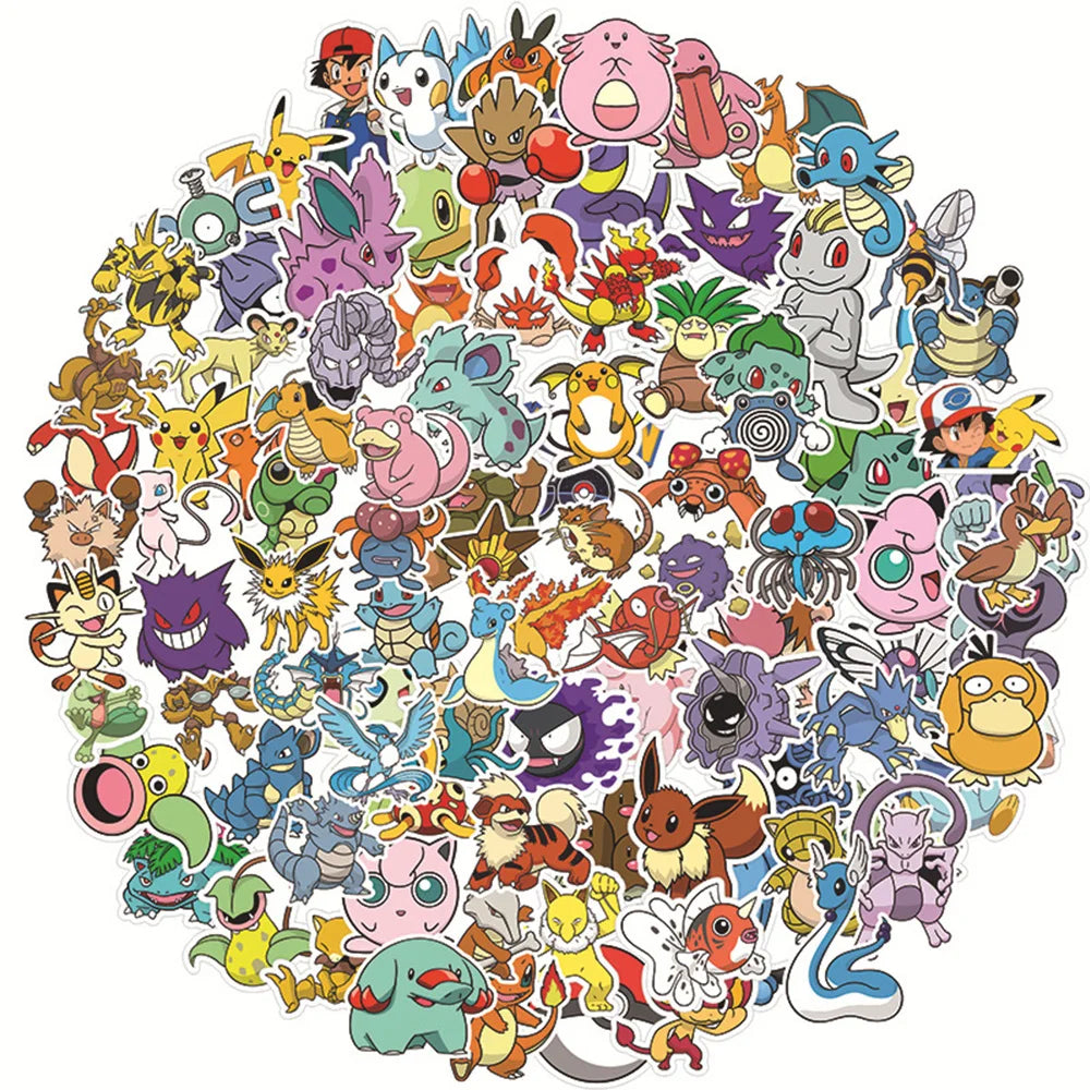 Pikachu Pokémon Decal Pack – Waterproof Stickers