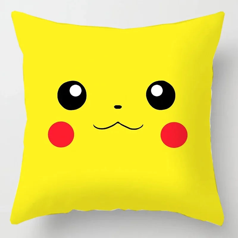 Pikachu Pillow Cover 45x45cm – Pokémon Cushion Case