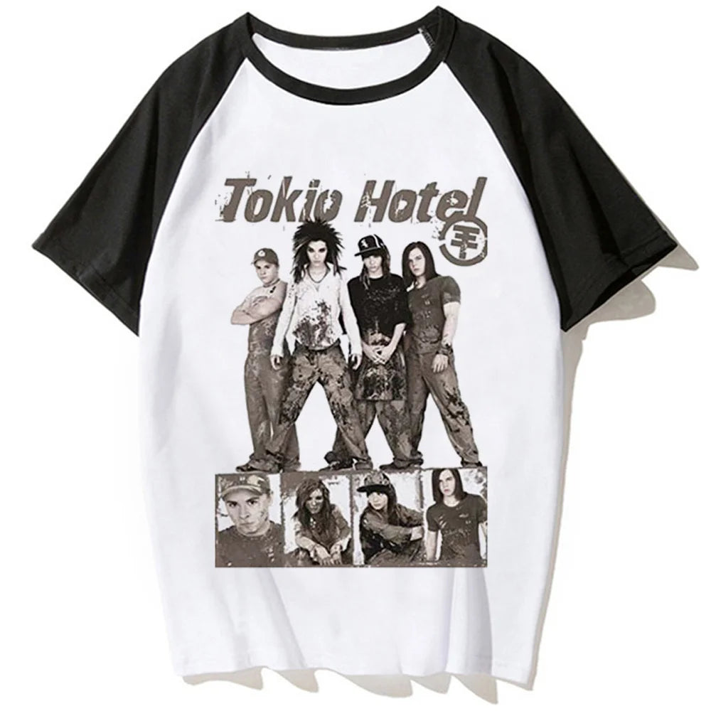 Tokio Hotel Y2K Graphic Tee – Women's 2000s Top
